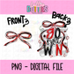 Go Fight Win PNG - Red & Black School Spirit - Sublimation - Digital Download