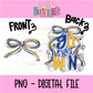Go Fight Win PNG - Royal & Gold School Spirit - Sublimation - Digital Download