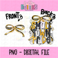 Small town pride PNG - Black & Gold School Spirit - Sublimation - Digital Download