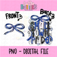 Small Town Pride PNG - Blue & Black Small Town - Sublimation - Digital Download