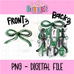 Small Town Pride PNG - Green & Black Small Town - Sublimation - Digital Download