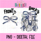 Small Town Pride PNG - Navy & Gray Small Town - Sublimation - Digital Download