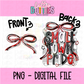 Small Town Pride PNG - Red & Black Small Town - Sublimation - Digital Download