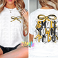 Small town pride PNG - Black & Gold School Spirit - Sublimation - Digital Download