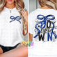 Go Fight Win PNG - Blue & Black School Spirit - Sublimation - Digital Download