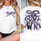 Go Fight Win PNG - Purple & Black School Spirit - Sublimation - Digital Download