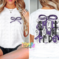 Small Town Pride PNG - Purple & Black Small Town - Sublimation - Digital Download