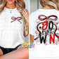 Go Fight Win PNG - Red & Black School Spirit - Sublimation - Digital Download