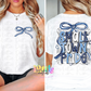 Small town pride PNG - Navy & columbia blue School Spirit - Sublimation - Digital Download