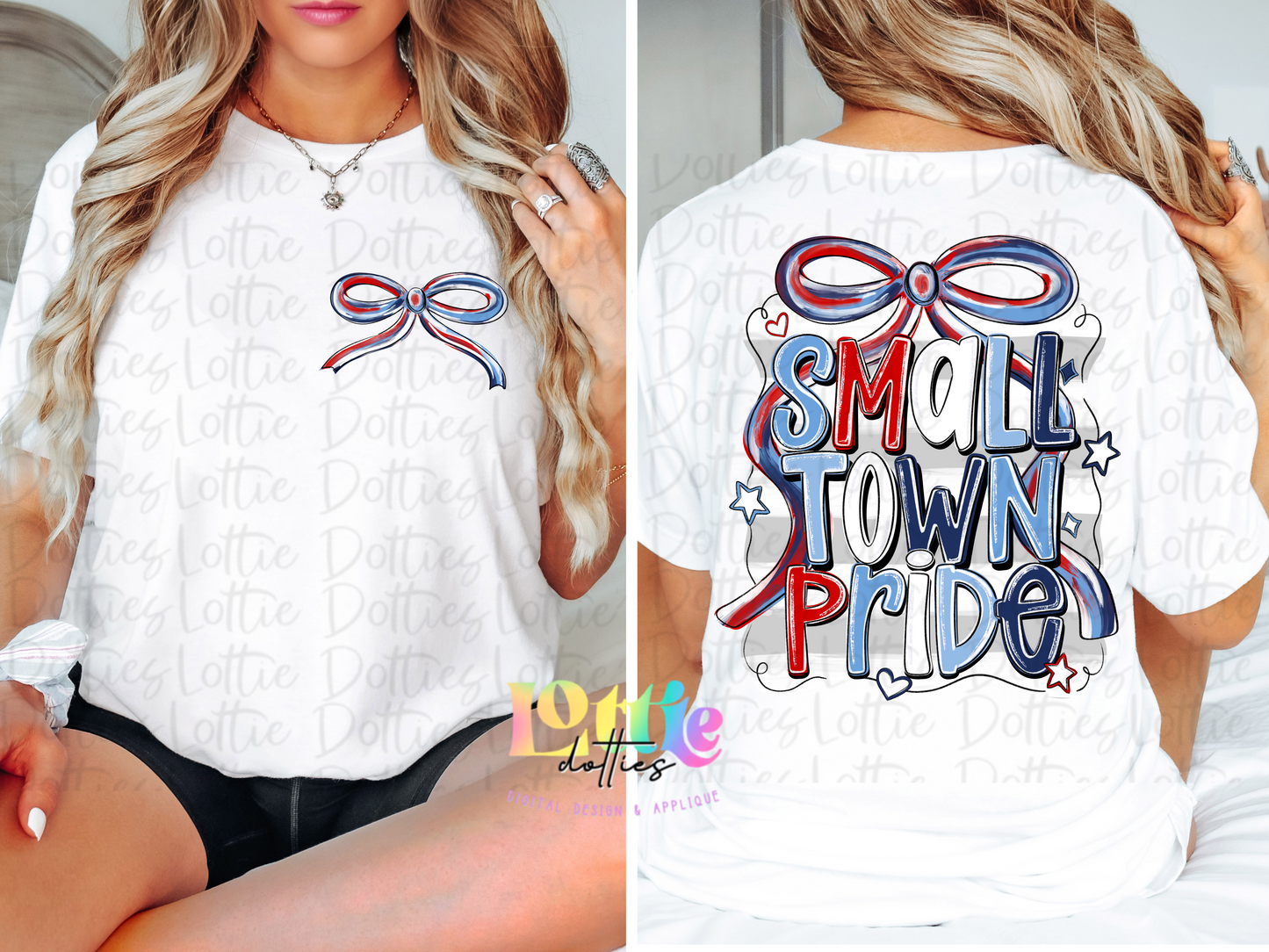 Small town pride PNG - Navy & columbia blue & Red School Spirit - Sublimation - Digital Download