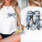 Small town pride PNG - Black & columbia blue School Spirit - Sublimation - Digital Download