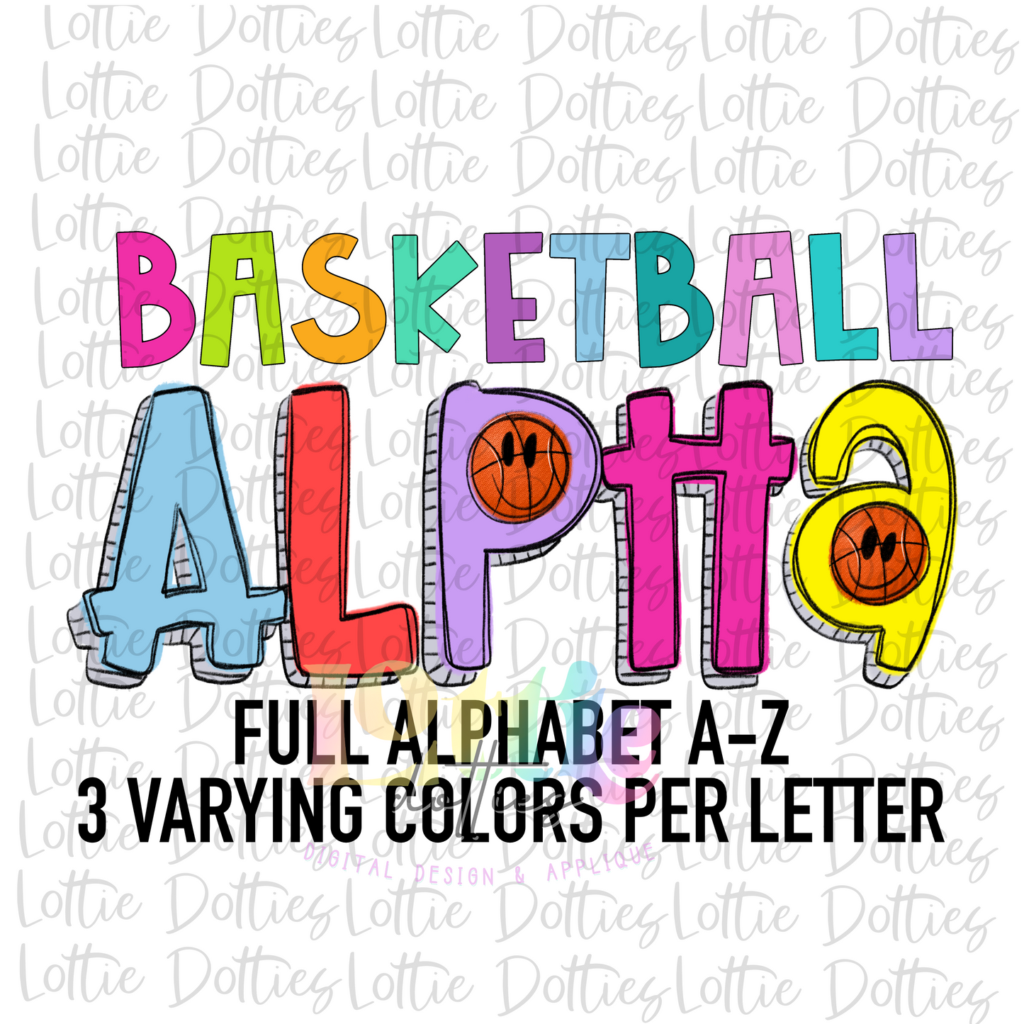 Happy Basketball Alpha Png - Bright Alpha Pack - Digital Download