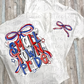 Small Town Pride PNG - Red & royal Small Town - bow design - Digital Download
