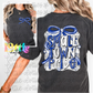 Small Town Pride PNG - Royal blue and white Small Town - bow design Sublimation - Digital Download