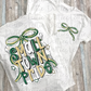 Small town pride PNG - Green & Vegas Gold School Spirit - Sublimation - Digital Download