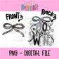Go Fight Win PNG - Black & Gray School Spirit - Sublimation - Digital Download