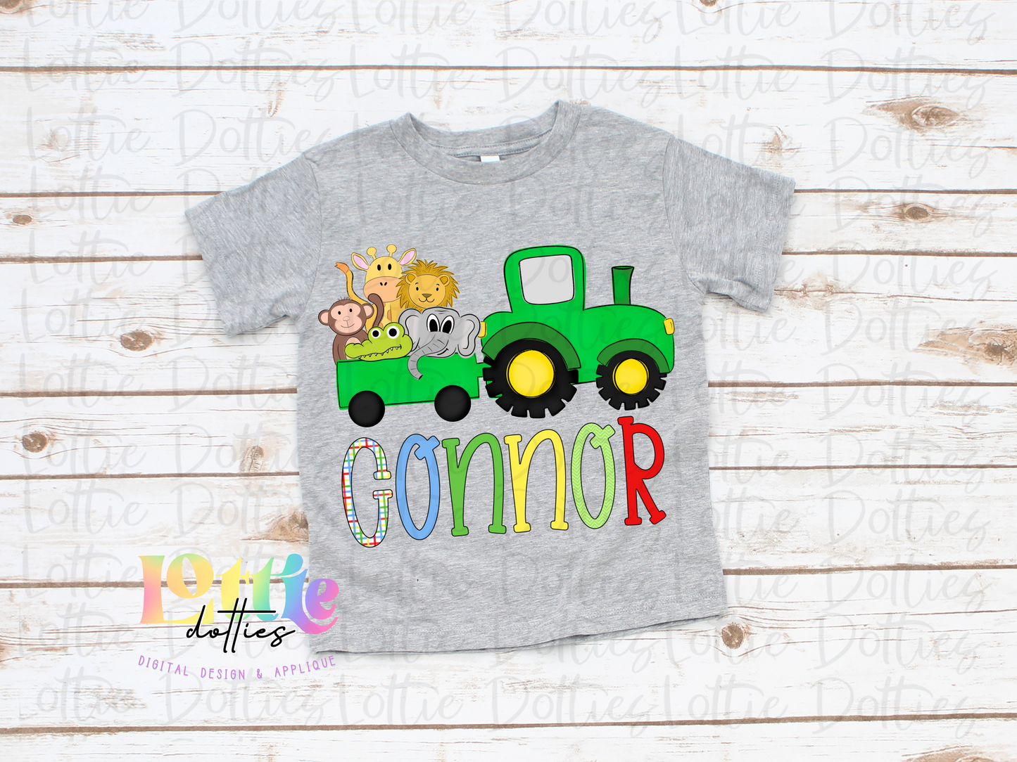 Tractor Png - Boys Sublimation Design - Digital Download - zoo animals