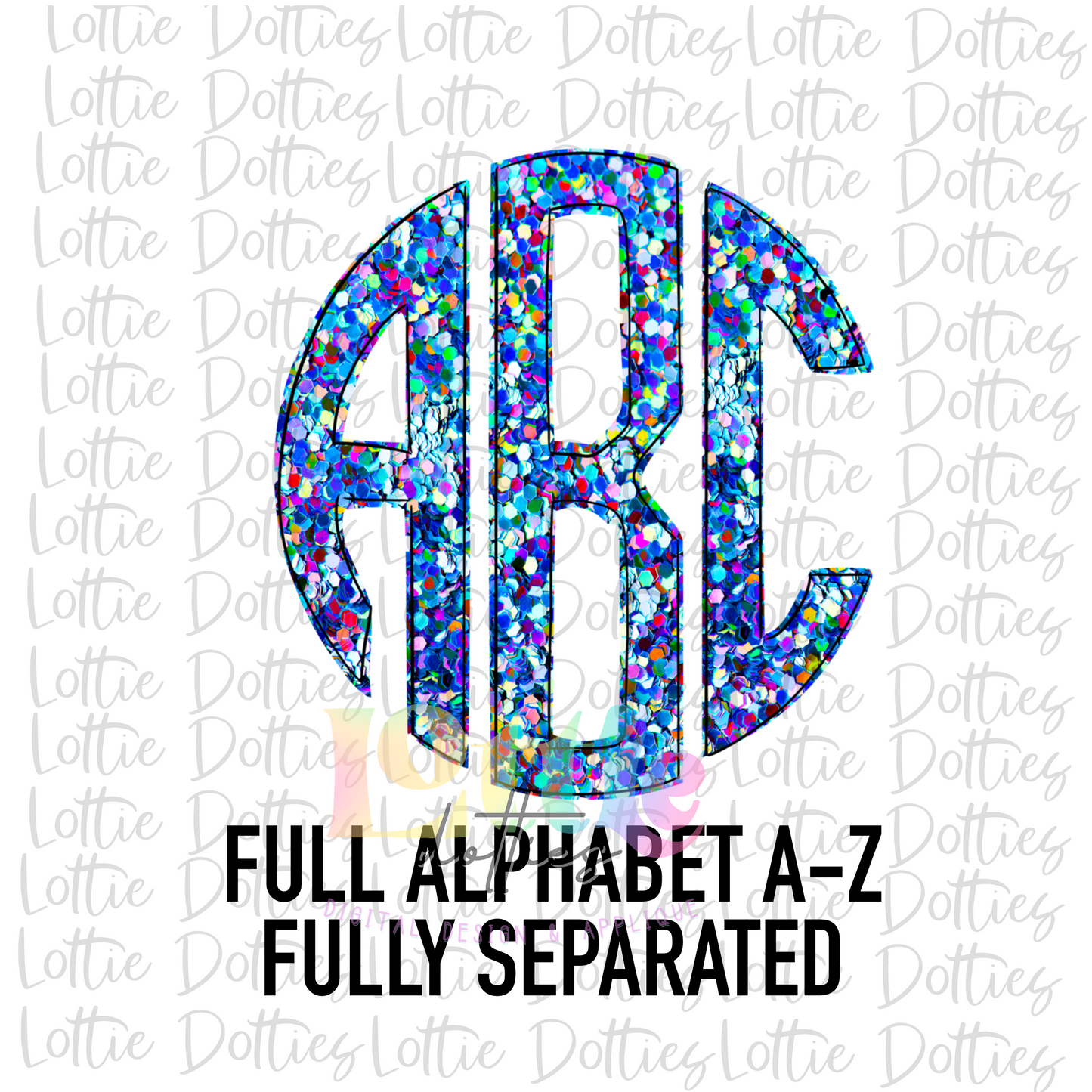 Sequin Monogram Alphabet - sequin Alpha Pack - Alphabet Clipart - Instant Download