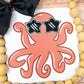 Octopus Bean - Machine Embroidery Applique Design - Applique - Instant Download