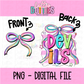 Devils PNG - bow design - Digital Download