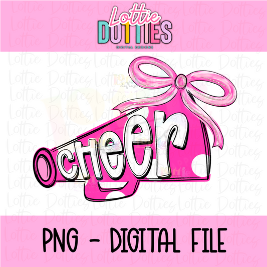 Cheer Png - cheerleader Design - breast cancer awareness Digital Download - pink