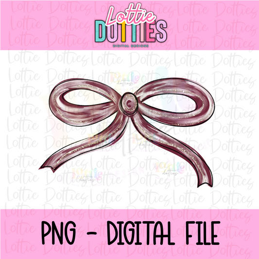 Bow PNG - maroon and White Bow design  - Digital Download