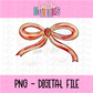 Bow PNG - Red and Vegas Gold Bow design  - Digital Download