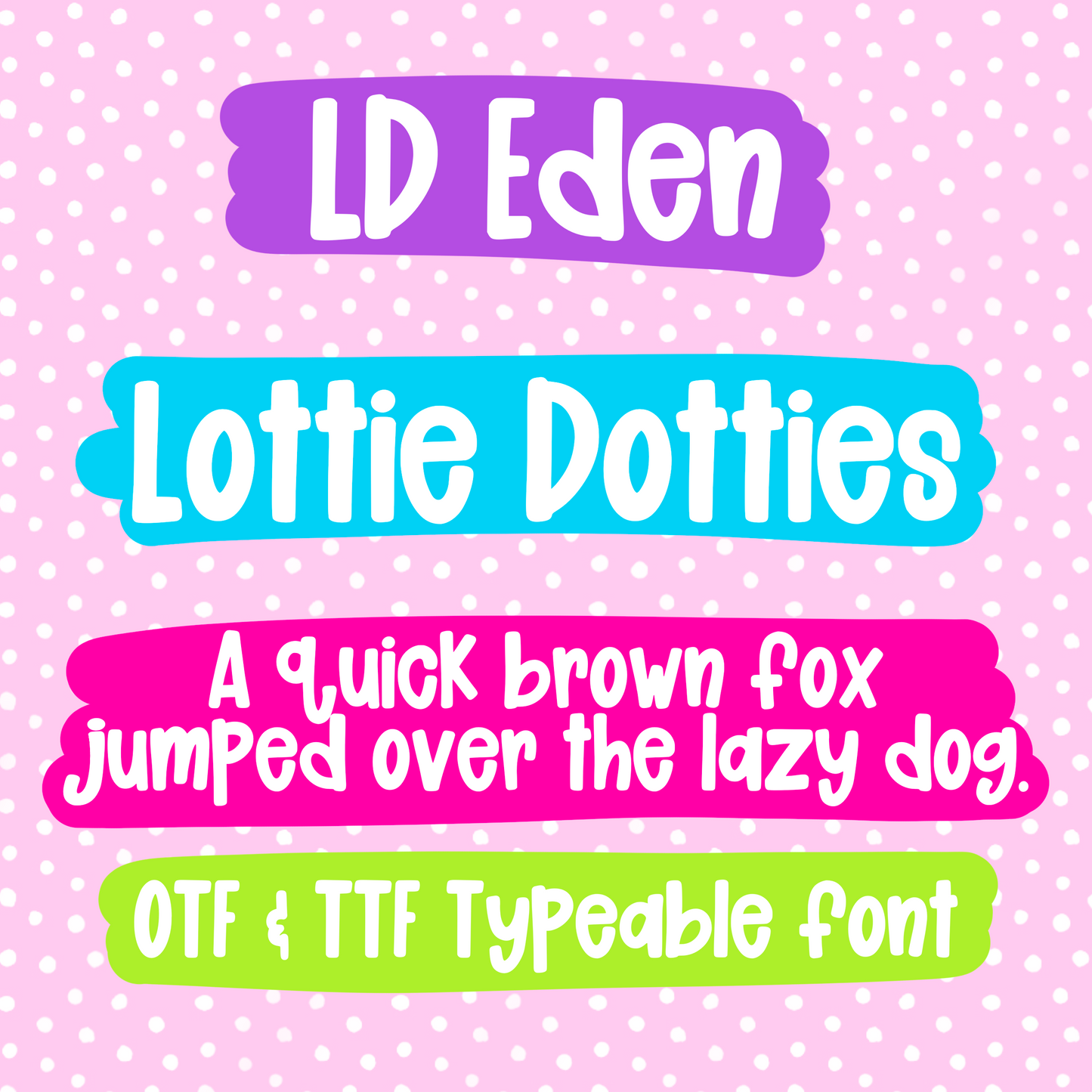 Eden Font - Handwritten Font- true type font - otf and ttf - typeable font
