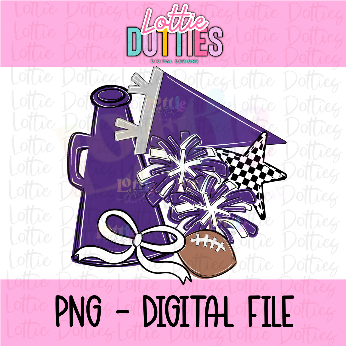 Cheer Megaphone PNG - Cheer Sublimation - Digital Design - Cheerleader