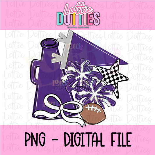Cheer Megaphone PNG - Cheer Sublimation - Digital Design - Cheerleader