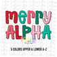 Merry Whimsical Alpha -  Christmas Alpha Pack - Alphabet Clipart - Instant Download  - Alpha Pack