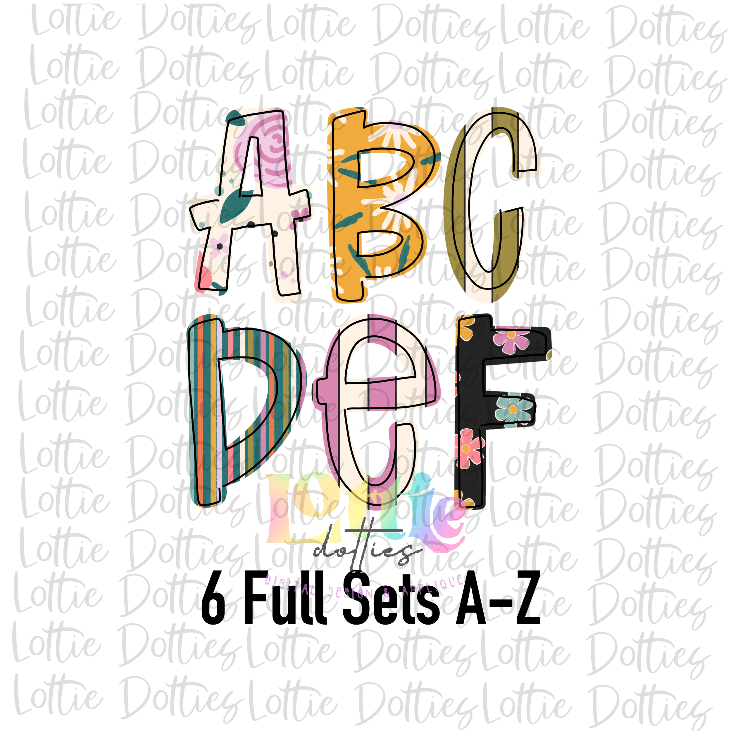 Alpha Lettering Set 2000b Fall alpha - Alphabet Clipart - Instant Download - Alpha Pack 6 Full S ...
