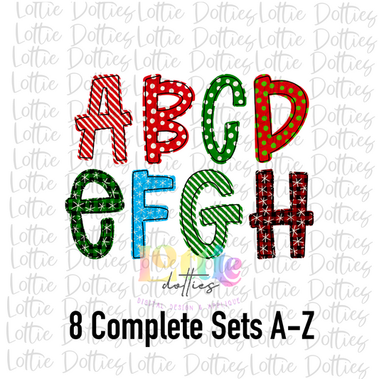 North Pole Alpha Pack - Alphabet Clipart - Instant Download