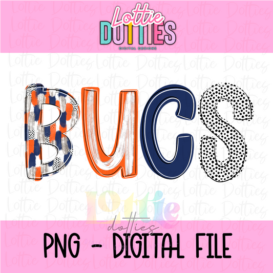 Bucs Png - Bucs Poppy-  Sublimation Design - Digital Download