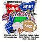 COMMERCIAL USE Football Clipart Pack