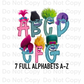 Band together Alphabet - Alpha Pack - Alphabet Clipart - Instant Download