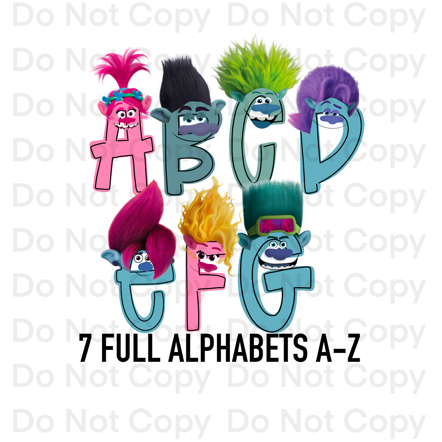 Band together Alphabet - Alpha Pack - Alphabet Clipart - Instant Download