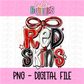 Redskins PNG -  Redskins bow design - Digital Design - Red and Black