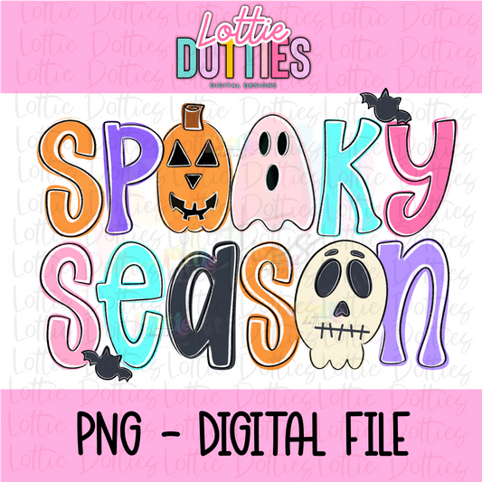 Spooky Season Fun PNG - Spooky Pastels Sublimation - Digital Download