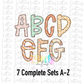 Groovy Smiles - Alphabet Clipart - Instant Download  - Alpha Pack