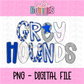 Greyhounds  Png - Sublimation Design- Greyhounds - Digital Download - Blue and White
