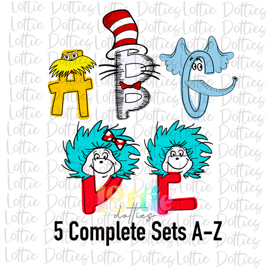 RAA Alphabet - Alpha Pack - Alphabet Clipart - Instant Download