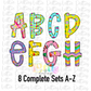 RAA Colorful - Alpha Pack - Alphabet Clipart - Instant Download