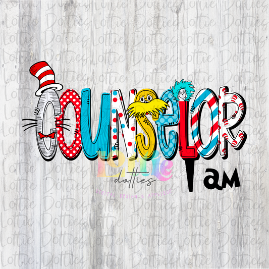 Counselor I Am PNG - Digital Download - Read Across America