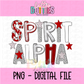 Crimson Poppy Foil Alpha Spirit Alpha - Alphabet - Alpha Pack - Alphabet Clipart - Instant Download