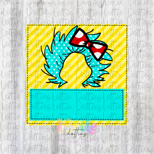 Thing Girl Yellow PNG - Digital Download - Read Across America