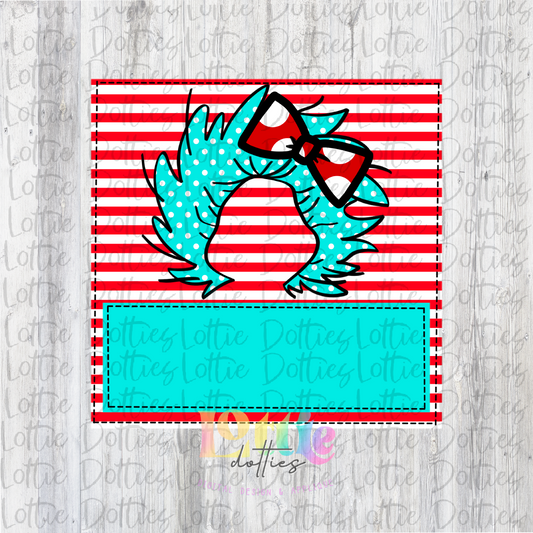 Thing Girl Stripes PNG - Digital Download - Read Across America