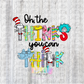 Oh the Thinks Colorful PNG - Digital Download - Read Across America