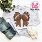 Football Bow - Touchdown Football Bow PNG - Bow Design Sublimation - Digital Download