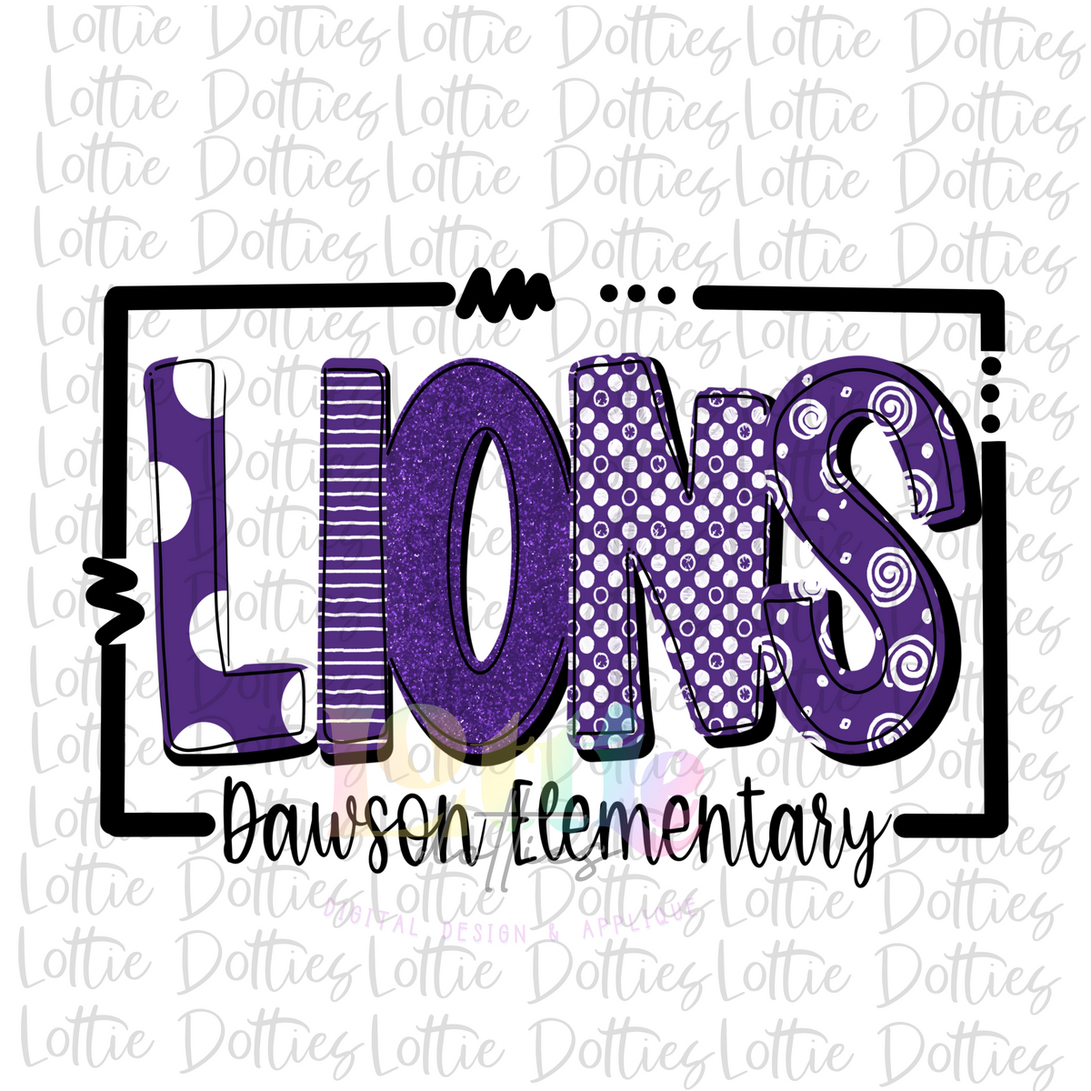 Dawson Elementary Lions PNG - Lions - sublimation design - Digital Dow ...